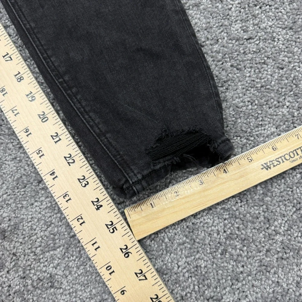Silver Jeans Womens 31x25 Black Avery Skinny Crop Medium Wash Denim Stretch City - Picture 5 of 8